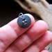 Initial Add on - Antiqued Sterling Silver Hand Stamped Charm - Personalized Monogram Disc - Custom Alphabet Letter - Black Charms. Id Discs
