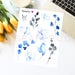 Blue Spring Stickers - Bullet Journal - Planner Stickers - Decorative Stickers - Illustrated Stickers - WF022