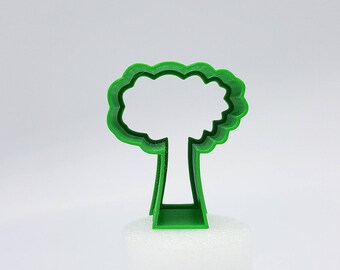 3D Print Tree Cookie Cutter, 2″/3″/4″/5″ Size, 1″ Deep