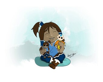 The Korra Kid 5 by 7 PRINT