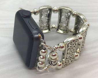 All Silver Apple Watch band - 38MM - 42MM - Apple Watch Bands - Apple Watch Band Women