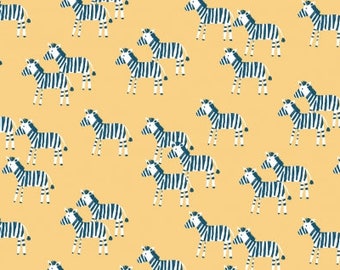 Dear Stella Tiny zebras on new mustard background