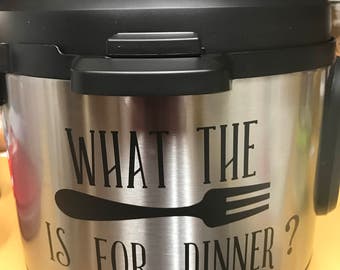 What The Fork Is For Dinner Vinyl Cut