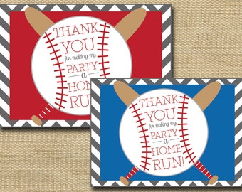 baseball thank you cards