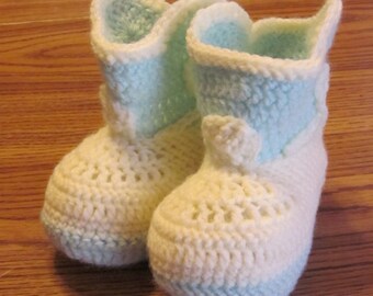 Handmade Crochet Cowboy Baby Booties
