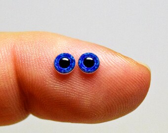 Doll irises 4mm color Denim
