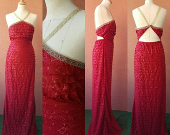Evening dress backless