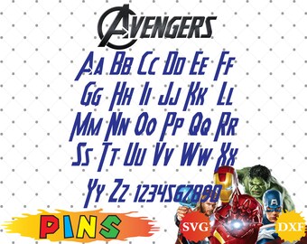 Alfabeto de avengers | Etsy