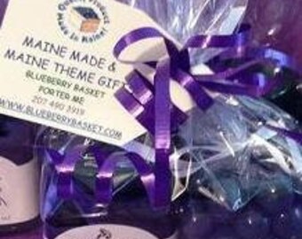 Wild Maine Blueberry Jam and Blue Chocolate covered Blueberries