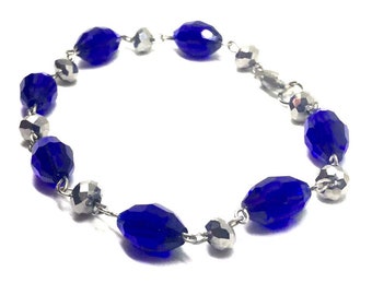 Cobalt Beaded Bracelet