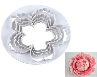 Easy Peony Cookie Cutter, Daisy Cookie Cutter, Rose Flower Cookie Cutter, Blossom Carnation Cookie Cutter, Flower Blossom Cookie Cutter