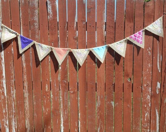 Springtime Burlap Banner