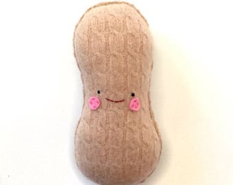 Happy Peanut - Recycled Upcycled Cashmere Sweater Plush Toy