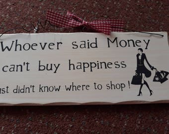 Quirky funny hanging plaque
