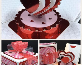 Valentine's Gift Card Exploding Box