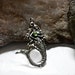 Mermaid Pewter Pendant Nautical Genuine Pewter Charms Sealife Sea Siren Amulet holding a faceted color crystal