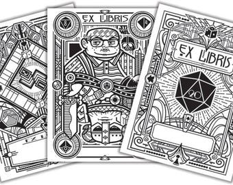 Board Game Bookplates - Variety Set