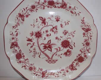 Serving Plate and Bowl w/ Flower Pattern