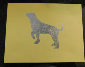 yellow with lab- large