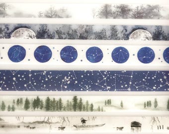 Washitape Samples - Forest, Moon, Galaxy..