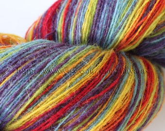 KAUNI Estonian Artistic Wool Yarn Rainbow 8/1 , Laceweight Art Wool Yarn for Knitting, Crochet Gradient Wool