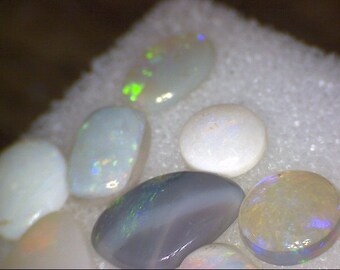 Beautiful Australian Lightning Ridge Opal Freeforms