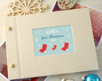 Personalised First Christmas Mini Photo Album