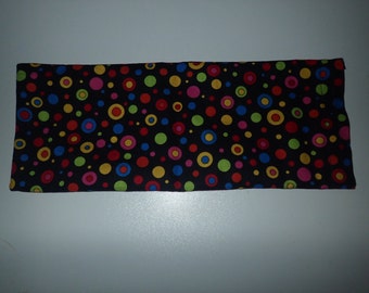 Sinus Flaxseed Heating Pad, Cold Pack, Flax Seed Heating Pad, Natural Heating Pad, Ice Pack, Polka Dots, Colorful Polka Dots