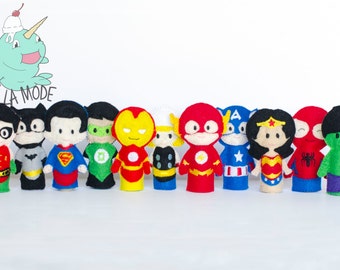 Superhero Finger Puppets