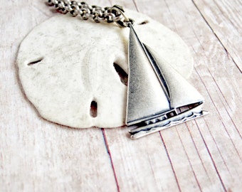 Sailboat Necklace Resort Fashion