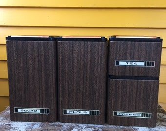 Vintage Kromex Canisters - free shipping