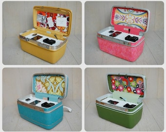 Vintage Samsonite Train Case Custom Charging Station for phones & iPods in Color of your choice
