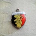 Vintage 800 Silver Enamel Belgique Belgium Travel Souvenir Shield Charm