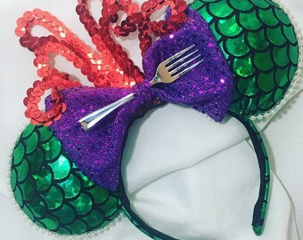 Ariel Themed Mouse Ears
