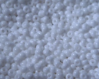 100g - White Seed Beads size 11/0 (2mm)