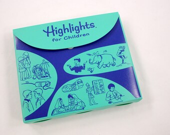 Vintage Highlights for Children Magazines with Case 1975 - 1978