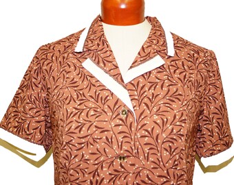 1950s Blouse Sz 10 Vintage Retro