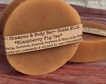 Blackberry Tea & Fig Goats Milk Shampoo and Body Bar