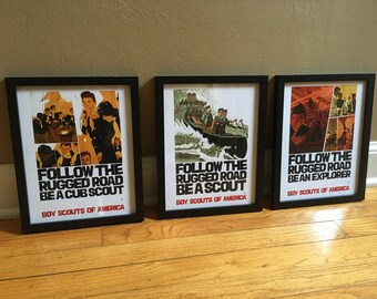 Vintage 1950s Boy Scout Poster Set