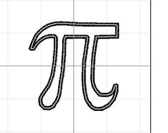 Pie applique 4x4 for the math geeks
