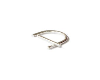 Tubular Collection - Ring - sterling silver contemporary jewelry abstract urban geometric minimal