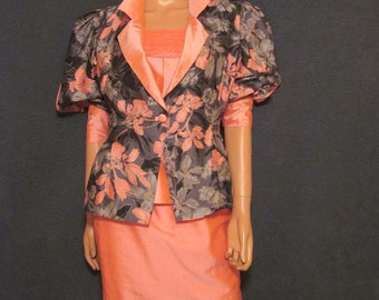 Vintage 100% Thai Silk 1980's Suit