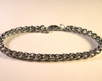 Bracelet with lobster clasp 21 cm silver PA5