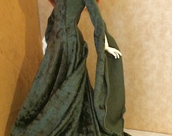 Forest Medieval dress for BJD Dollfie MSD/43cm sizes