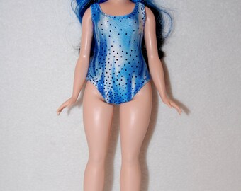Blue dots Swimsuit A4B109 Curvy Barbie fashionista fashion doll clothes bathing suit READY To Ship