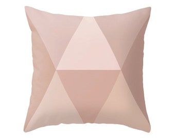 blush pink pillow pink Geometric pillow Mid-century pillow blush pink cushion blush cushion pink pillow pink blush pillow blush decor