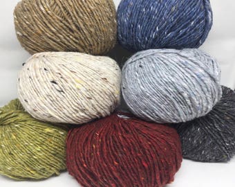 SUPER SALE - Debbie Bliss Donegal Luxury Tweed Aran - wool / angora yarn