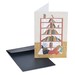 Book lovers Christmas card. Christmas bookshelf. Notecard for book addict. Librarian gifts. Bookworm present. Gift for her. For teacher.