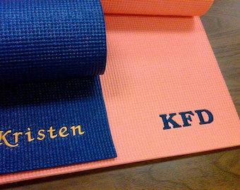 Customised Yoga Mat with optional Name Initials