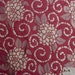 Dusty pink and light grey dupioni silk embroiderd flowers pattern fabric,W-58" -the price is for 1y. ready to ship